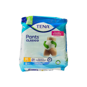 PAÑALES TENA PANTS CLASICO MEDIUM BOLSA X 8 UNS